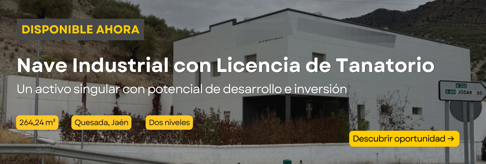 Industrial Warehouse with Use License for a Funeral Home in Quesada - Private Sale - 1